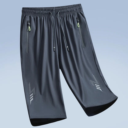 Capilorix men's 3XL quick dry jogging fitness shorts, lightweight breathable summer sports bottoms, ideal for running and beach activities.