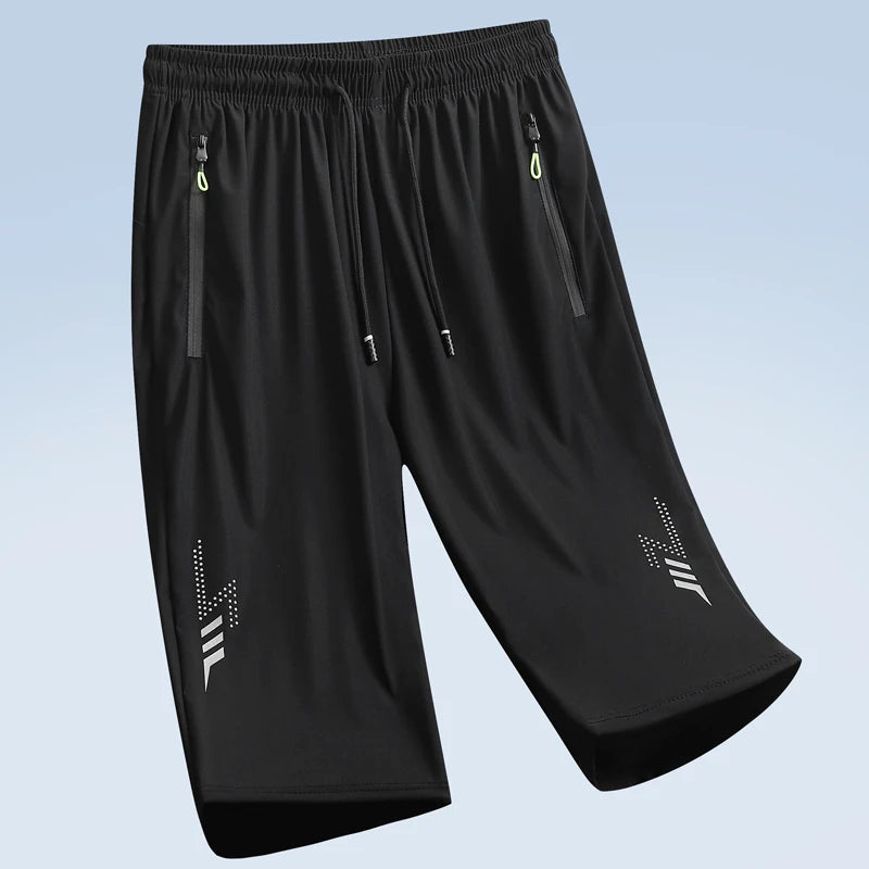 Capilorix men's 3XL quick dry jogging shorts, lightweight breathable summer sports bottoms for running and beach activities.