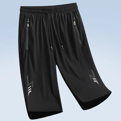 Capilorix men's 3XL quick dry jogging shorts, lightweight breathable summer sports bottoms for running and beach activities.